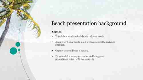 Beach presentation background